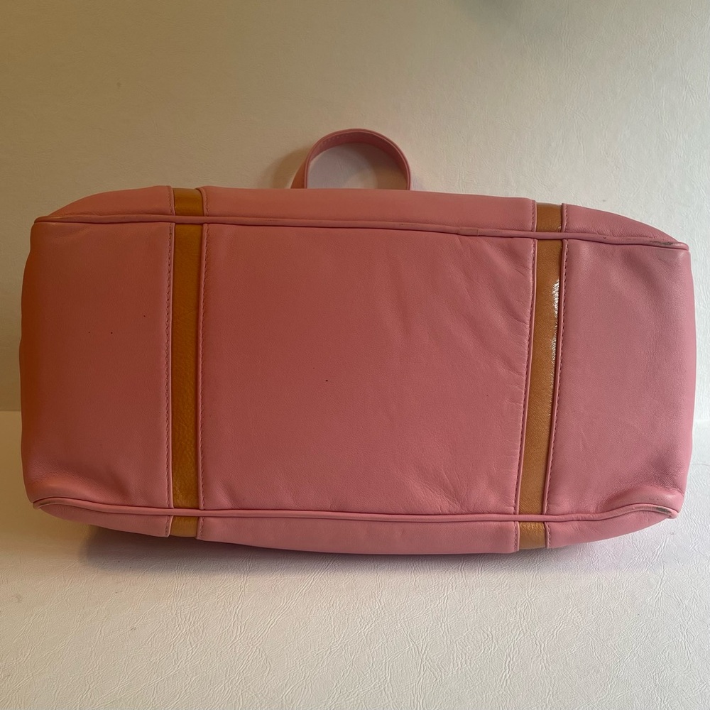 Loewe Pink and Tan Mini Boston Bag - Picture 5 of 6